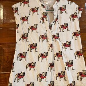 GA Bulldog Top Stewart Simmons Size Small
